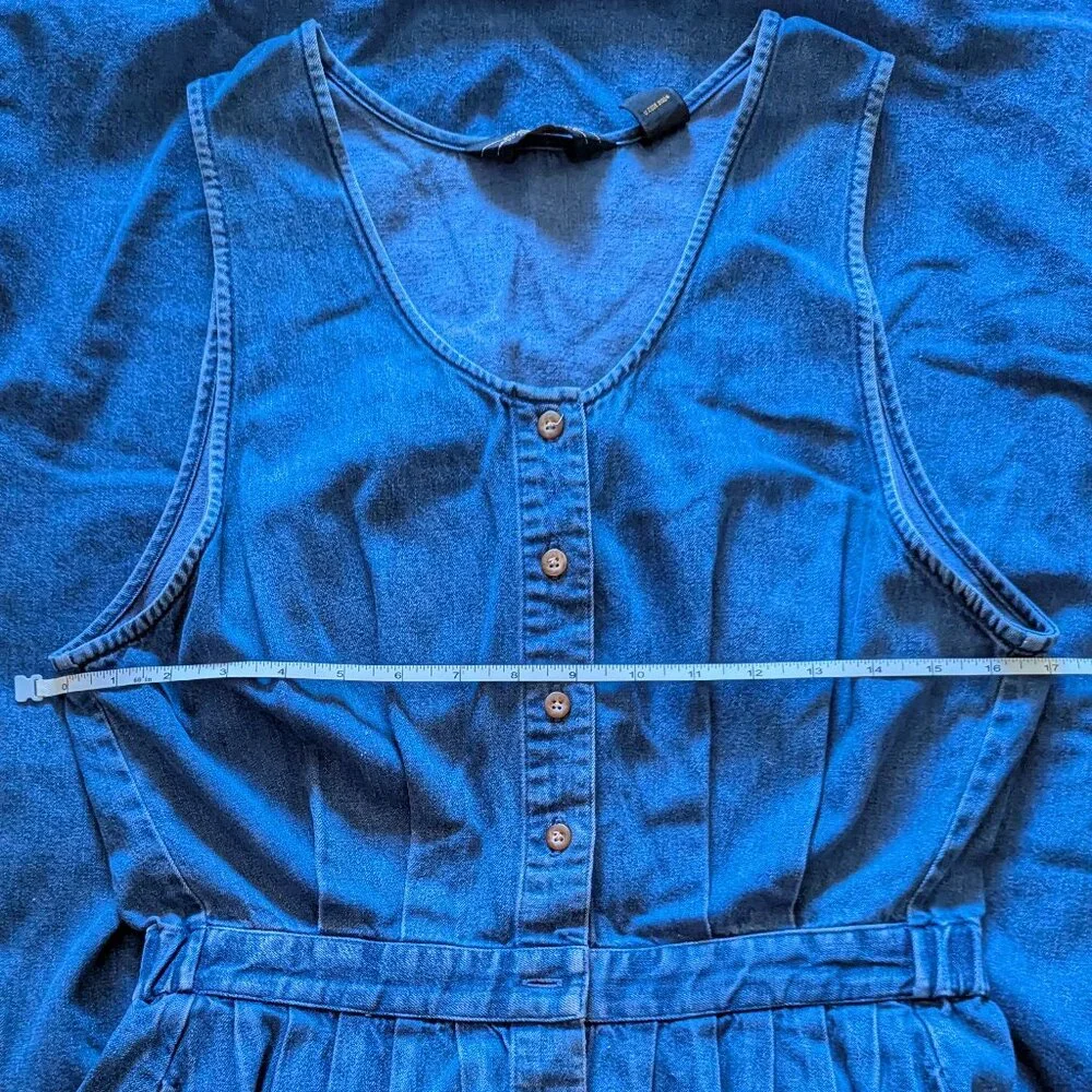 Vintage Eddie Bauer Denim Blue Dress, S - Picture 4 of 6